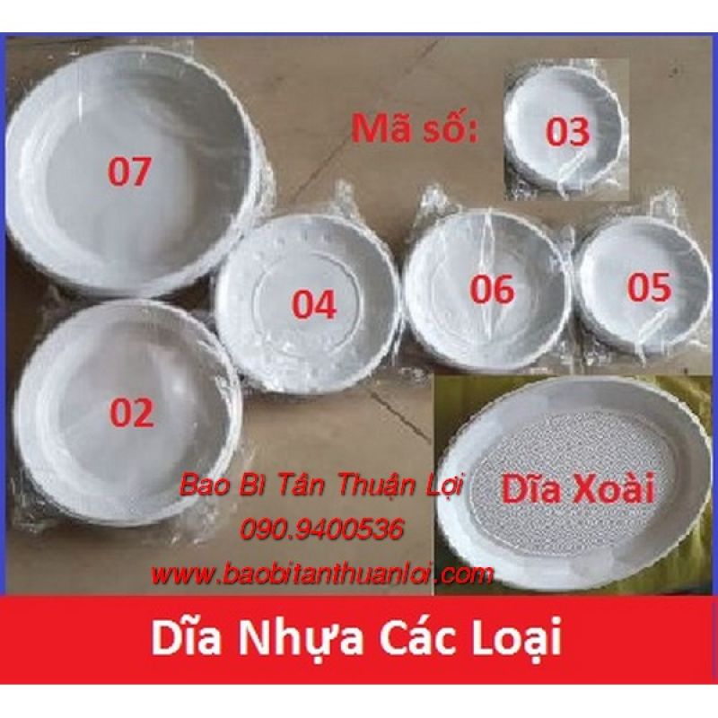 Dĩa Nhựa Các Loại